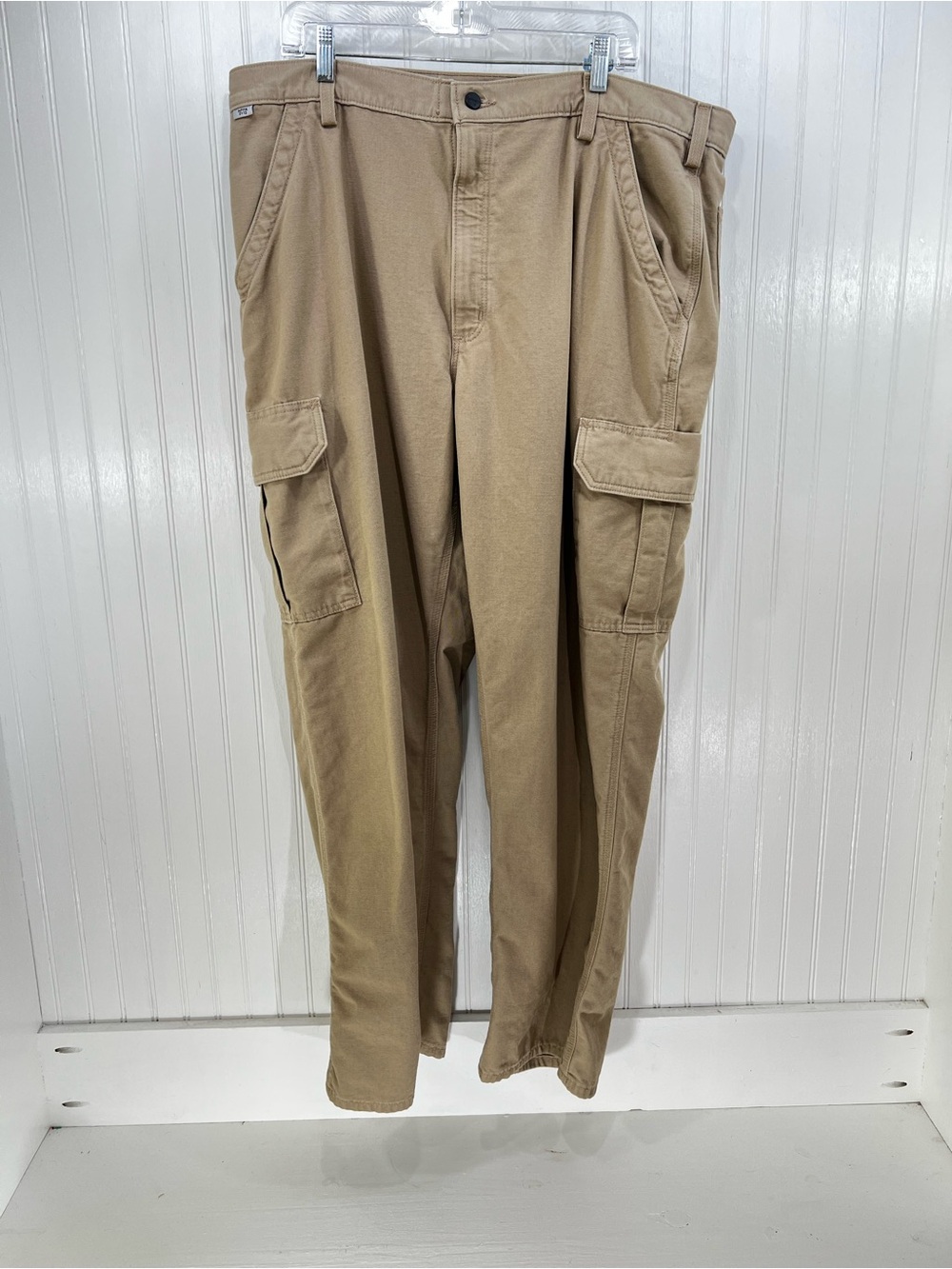 Carhartt FR Flame Resistant Cargo Pants 42x32 Tan NFPA 2112 Workwear Utility